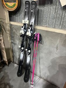 ATOMIC CLOUD Ten AA0025770 アトミック 144cm スキー板 LEKI ポール セット