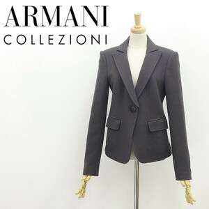 国内正規品◆ARMANI COLLEZIONI アルマーニ コレッツォーニ ウール 1釦 ジャケット グレー 40