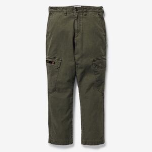 WTAPS 20SS JUNGLE SKINNY TROUSERS.COTTON.SERGE PANTS 201BRDT-PTM02 OLIVE DARB ダブルタップス 硫化染め カーゴパンツ サイズ1 S