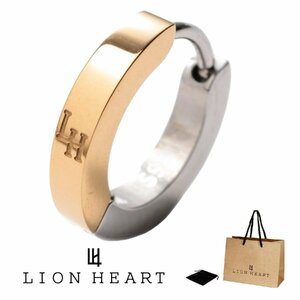 ライオンハート LION HEART フープ シングル 片耳 ピアス メンズ ゴールド シルバー LHMP006NYS ネコポス送料無料 新品 正規品