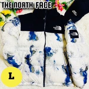 Lサイズ●激シブ●THE NORTH FACE●ノースフェイス●ダウンジャケット●世界地図●メンズ●大きいサイズ●限定発売●防寒着