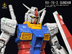 PG UNLEASHED 1/60 RX78-2 ガンダム ディティールアップ改修 塗装済 完成品