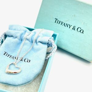 【コレクター必見】TIFFANY＆Co. ティファニー オープンハート ネックレス SILVER925 シルバー ブランドアクセサリー 服装小物 DE8