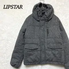 【LIPSTAR】 中綿ツイードブルゾン　キルティング　ハイネック　首あったか