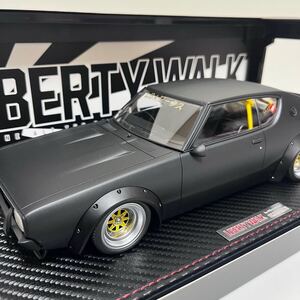 イグニッションモデル 1/18リバティウォーク 1/18 ケンメリ　1/18 LB-WORKS Kenmary 2Door Matte BlackRESIN MODEL