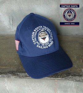 TK 新品同様 希少 キャプテンサンタ CAPTAIN SANTA キャップ 帽子 USA国旗 ネイビー系 FLEXFIT