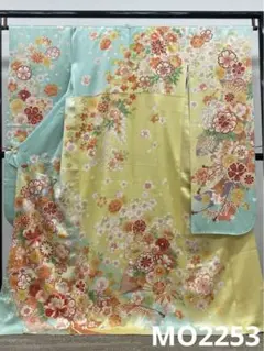 振袖 豪華 刺繍 金彩 紋意匠 身丈169cm 撥水加工済