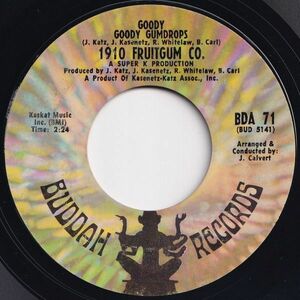 1910 Fruitgum Co. Goody Goody Gumdrops / Candy Kisses Buddah US BDA 71 203751 ロック ポップ レコード 7インチ 45