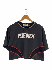 FENDI◆Tシャツ/XS/ポリエステル/BLK/FAF318