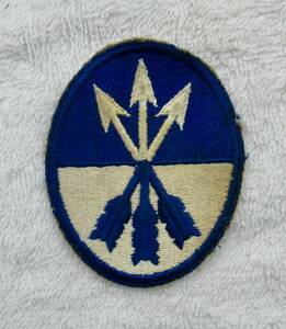 実物 WW2 米国陸軍 第23軍団 肩章 WW2 US ARMY 23RD CORPS SHOULDER PATCH エッジカット