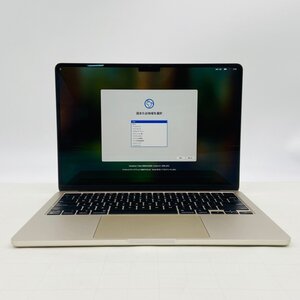 ジャンク MacBook Air Liquid Retina 13.6インチ (Mid 2022) Apple M2 8コア/16GB/SSD 512GB スターライト MLY23J/A