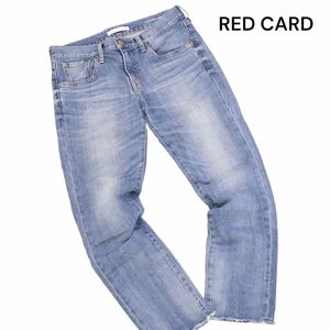 RED CARD レッドカード YT25406 富岡佳子コラボ♪ USED加工 カットオフ ストレッチ デニム パンツ Sz.24　レディース　K4B00457_6#R