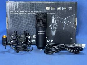 NEEWER NW-8000-USB Ｓhok Mount Cable Foam Cap Neewer スタンドキット付きUSBマイク共紙箱入り