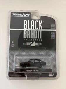 ◯1968 DATSUN 510(ダットサン)/1：64/DIECAST ミニカー/GREEN LiGHT(グリーンライト )/ブラック