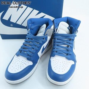 NIKE/ナイキ AIR JORDAN 1 RETRO HIGH OG TRUE BLUE エアジョーダン1 DZ5485-410 27 /080