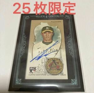 【藤浪晋太郎】ルーキー 直筆サインカード 25枚限定 阪神タイガース 2023 TOPPS AUTO ALLEN&GUNTER MINI GOLD AUTOGRAPH #検索 BBM EPOCH 