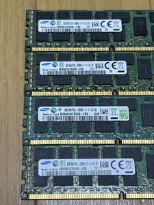 32GB【8GB *4枚セット】Samsung/8GB 2Rx4 PC3L 12800R サーバー　 2