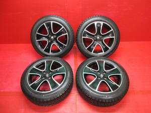 ルノー ルーテシア純正16インチホイール 4本 6.5J +44 4H 100 GOODYEAR ICE NAVI 7 185/55R16 スタッドレスタイヤ Renault LUTECIA