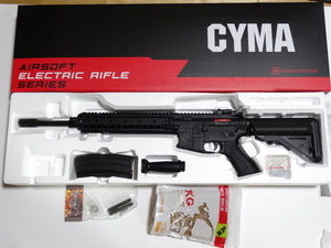 ★新品/おまけ付★ CM612BK URX2 10.75インチFRP スポーツライン 電動ガン CYMA m4