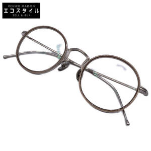 1円 MR.GENTLEMAN ミスタージェントルマン RIVER 50 / 22-145 シルバー 眼鏡フレーム 眼鏡