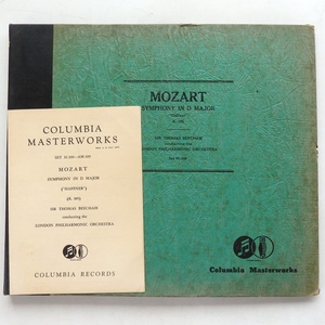 SP モーツァルト 交響曲第35番 ハフナー ビーチャム ロンドンフィル 米盤