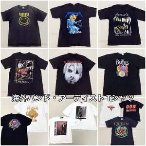 ■海外バンド アーティスト Tシャツ 13点 NIRVANA, Curt Cobain, METALLICA, マイケルジャクソン ロック他 古着 現状品 中古卸 /2.42kg■