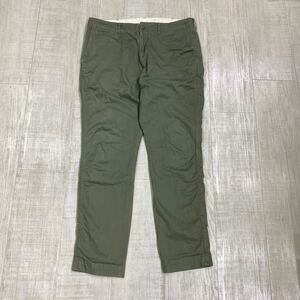 XLARGE Chino Pants エクストララージ チノ パンツ 刺繍 チノパン フルレングス コットン ボトムス SIZE 34 インチ カーキ カラー 系 701