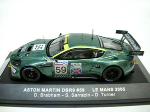 A★ ixo 1/43 ★ アストンマーチン DBR9 #59 2005 セブリング優勝車 / AstonMartin DBR9 ★ 限定アストンマーチンパッケージ