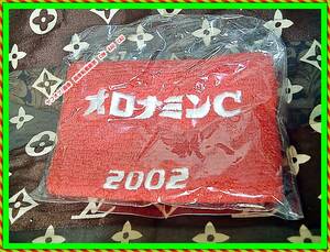 ボンカレー　オロナミンC　リストバンド　衝撃　レッド　2002年　モデル　未使用　企業物　◆　レトロ　レア　ノベルティ　サポーター