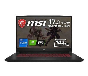 新品 MSI GF76-12UGS-032JP ゲーミングノートパソコン 17.3型 /Core i7-12700H / RTX 3070Ti /Windows11 / Katana GF76 12UGS 未開封