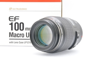 CANON MACRO LENS EF 100mm F2.8 USM EFマウント キヤノン 中望遠マクロレンズ AF一眼レフ用 交換レンズ 元箱付 ■30777