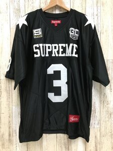 128A Supreme 24AW FW star Football Jersey シュプリーム スターフットボールジャージ Black【中古】