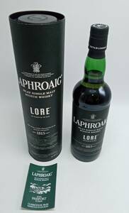 RR48○＜未開栓＞LAPHROAIG LORE ラフロイグ ロア アイラ シングルモルト スコッチ ウイスキー 700ml 48% 箱 冊子付き 洋酒 古酒