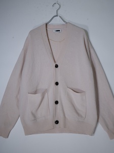 H BEAUTY&YOUTH/エイチ ビューティ&ユース CASHMERE MIX V NECK CARDIGAN ウールカシミヤニットカーディガン [MKNA76831]