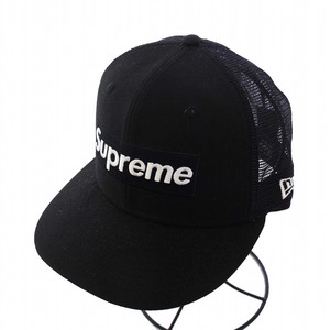 シュプリーム SUPREME New Era 24SS Box Logo Mesh Back ボックスロゴ メッシュバック ベースボールキャップ 野球帽 ワッペン 60.6cm 黒 ブ