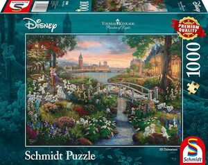 101匹わんちゃん ジグソーパズル 1000ピース トーマスキンケード ディズニー Schmidt Spiele Disney 並行輸入品