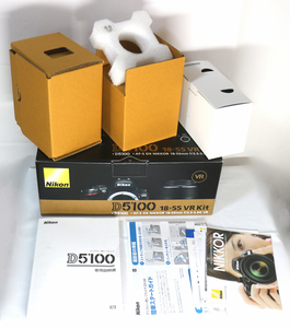 【元箱と説明書】Nikon D5100 AF-S DX NIKKOR 18-55mm VR Kit F/3.5-5.6G キット 箱 使用説明書