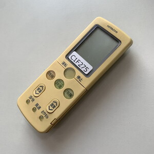 C1F275 【送料２５０円】エアコン リモコン / 日立 ヒタチ HITACHI RAR-3L4 動作確認済み★即発送★