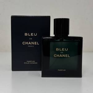 BLEU DE CHANEL ブルー ドゥ シャネル パルファム PARFUM ヴァポリザター 50ml 残量約9割以上 香水 フレグランス フランス 【814】