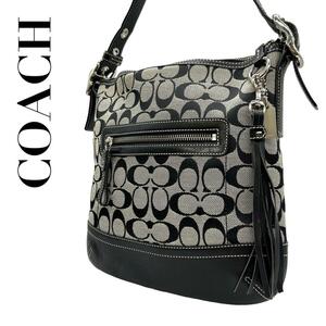 COACH コーチ　s77　斜め掛け　9362　ショルダーバッグ　キャンバス　黒