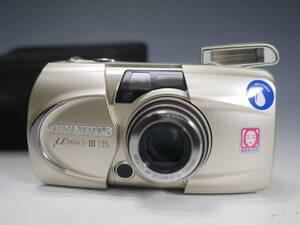 ◆OLYMPUS【μ [mju:]-Ⅲ 135】コンパクトカメラ MULTI-AF ZOOM 37.5-135mm USED品 オリンパス ミュー