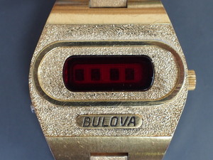 ヴィンテージ ブローバ コンピュトロン N4 BULOVA N4 I267856 ブレス：DUCHFSS USA 10KT GT LED クォーツ ジャンク 管理No.5074