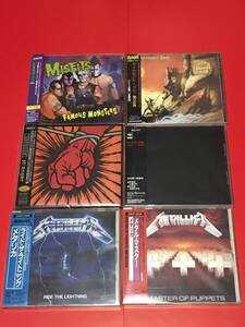 今回のみ！METALLICA＆関連MISFITS＆DIAMOND　HEAD計６枚セットCD全て国内盤帯有名盤ばっかりHM/HR大処分！