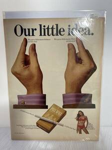 1969年2月14日号LIFE誌広告切り抜き【PALL MALL/たばこ】アメリカ買い付け品60sビンテージインテリアシガレット