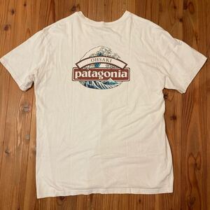 OLD Patagonia 大崎ストア Tee L パタゴニア オーガニックコットン プリントT Ohsaki 限定半袖Tシャツ ロゴ