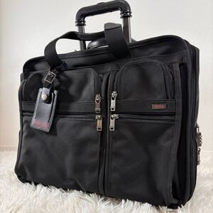 TUMI トゥミ ビジネスバッグ キャリーバッグ ブリーフケース スーツケース 2WAY ブラック ３室 キャスター付き 26003D4