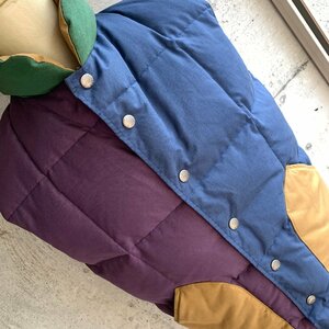 アウトドア シェラ デザイン マルチカラー クレイジーパターン ダウン ベスト S size シエラ Outdoor Wear SIERRA DESIGNS Down Vest 60/40