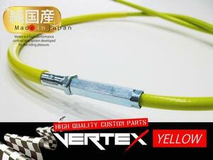 NSR250R MC21 ガルアーム 90-93 アクセルワイヤー スロットルワイヤー 5cmロング カラーワイヤー イエロー