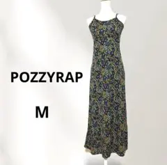 POZZYRAP ポジーラップ　キャミワンピース　花柄　ロング　M