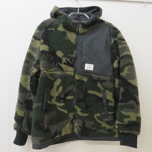 Q211★ALPHA INDUSTRIES アルファ インダストリーズ 迷彩フリースジャケットMJH51500C1 XL★A